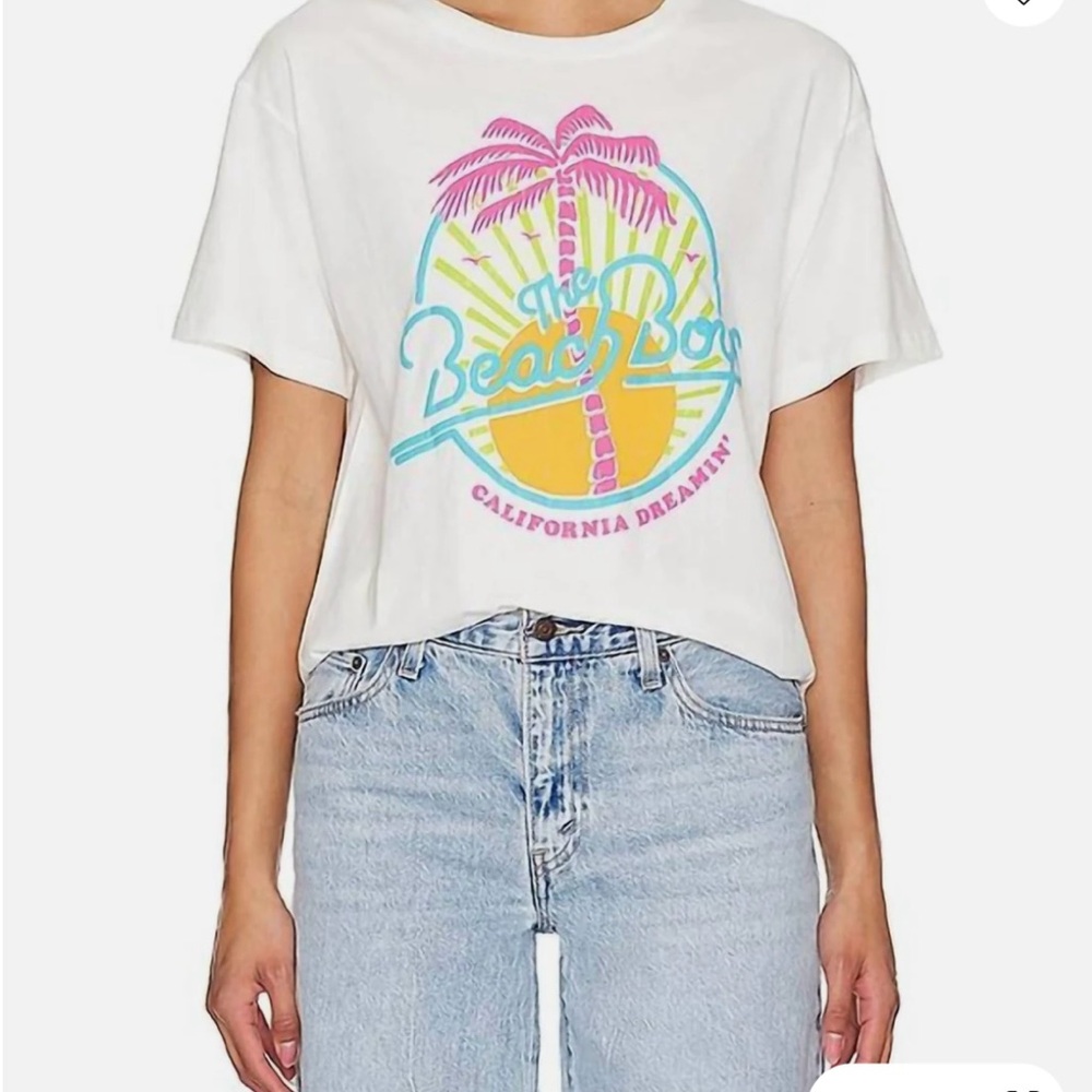 NEW NWT Daydreamer The Beach Boys California Dreamin Tee White Sz XS Band Tee
